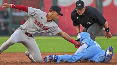 Boston Red Sox infielder Kristian Campbell