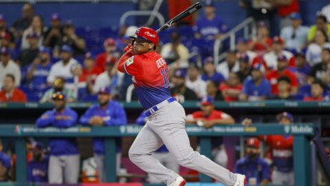 Dominican Republic third baseman Rafael Devers