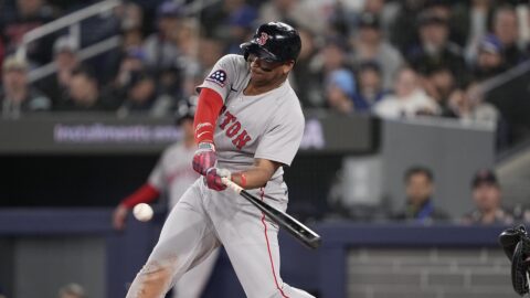San Francisco Giants designated hitter Rafael Devers